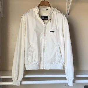 MEMBERS ONLY - white bomber jacket